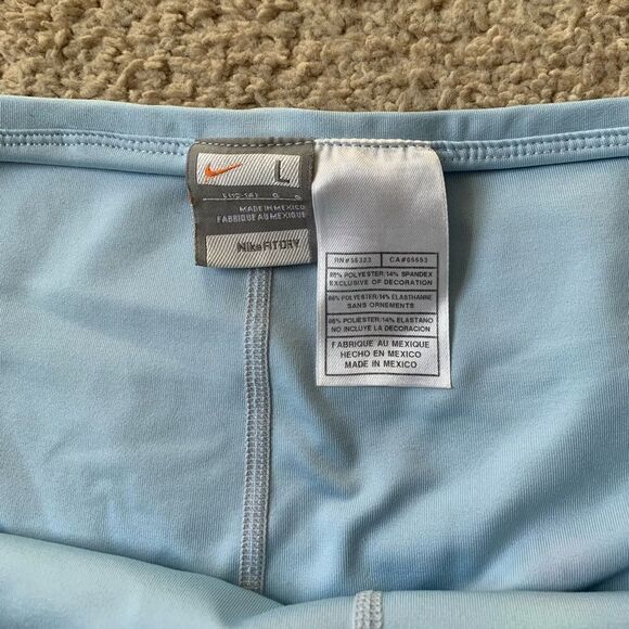 VTG Gray Tag Nike Fit Dry Light Blue Tennis Sport Skort Size L (12-14) - Picture 4 of 8
